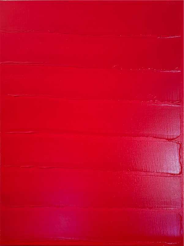 Sandkat4X4 Rouge horizontal, 2014 acrylique sur toile  81 x 60 cm