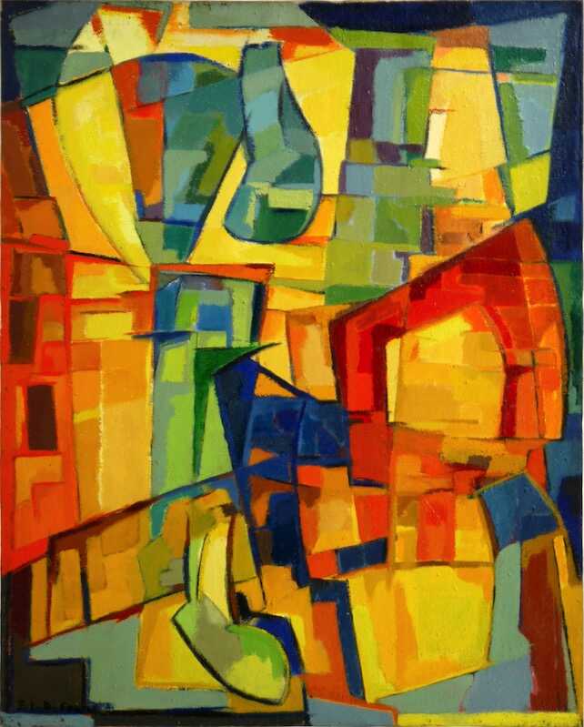 Sandkat4X4 Le miroir, 1948 huile sur toile  92 x 73 cm 