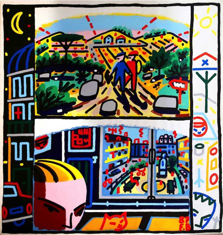 Sandkat4X4 Sans titre, 1987 acrylique sur toile 200 x 189 cm