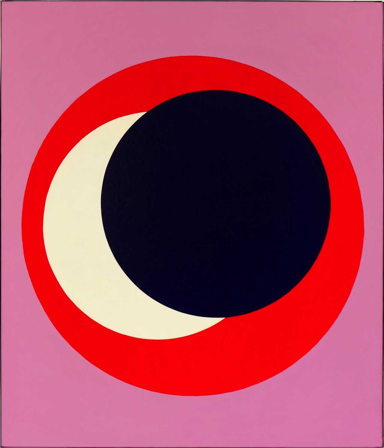 cercle, 1967 huile sur toile 86 x 73 cm