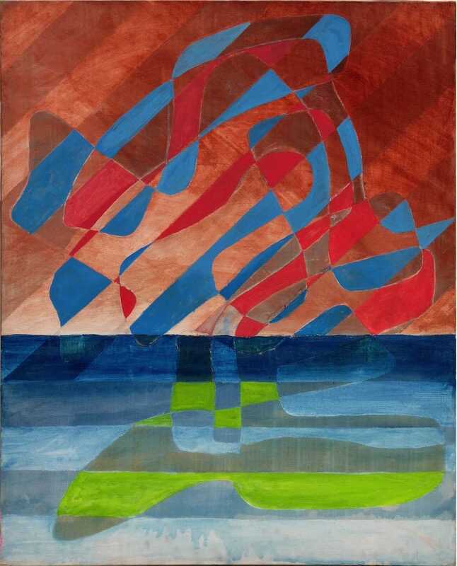 Sandkat4X4  Sans titre, 1979 acrylique sur toile 100 x 81 cm