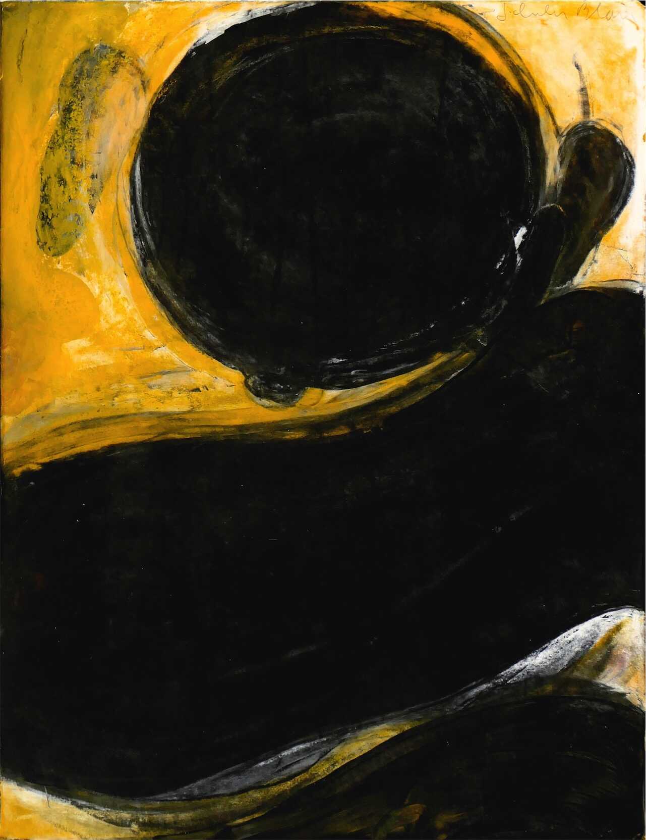 Sans titre, 1995 peinture encaustique sur papier marouflé sur toile 38 x 28 cm