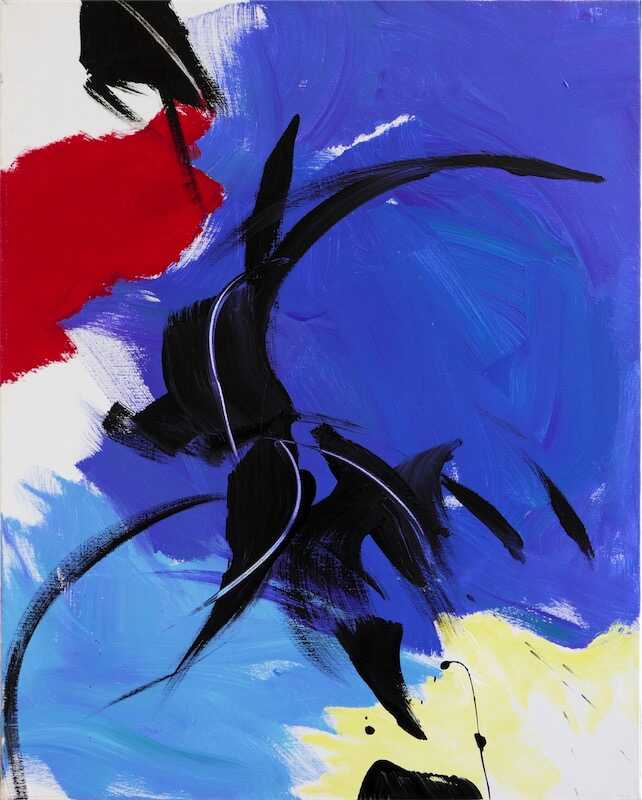 Sandkat4X4 Sans titre,  1998 acrylique sur toile  92 x 73 cm