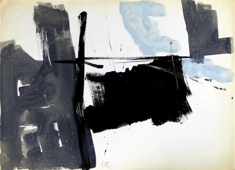 Sandkat4X4 Sans titre 1960-1965, gouache et lavis d'encre sur papier 56,5 x 78 cm