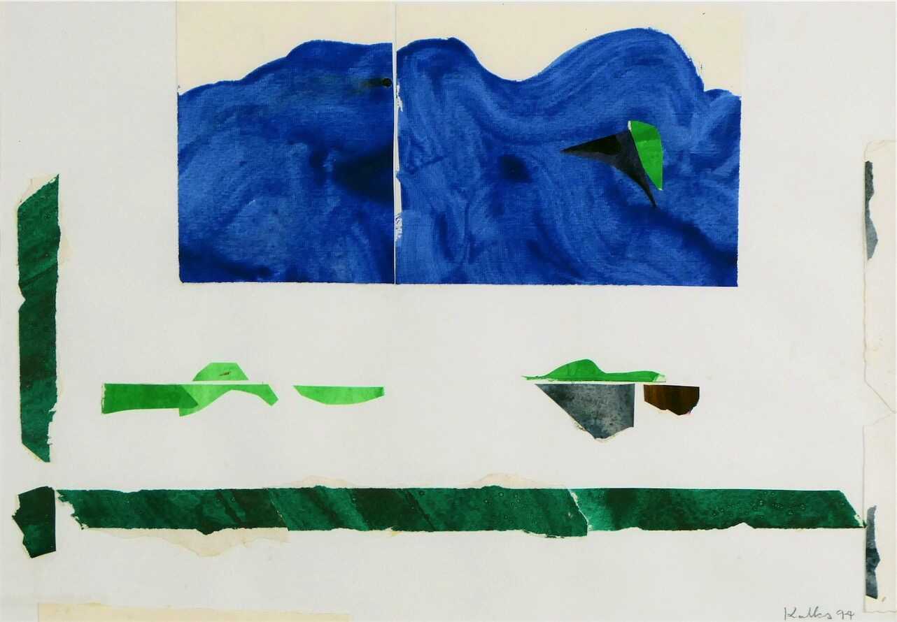 Sans titre, 1994 gouache et collage sur papier 42 x 56 cm