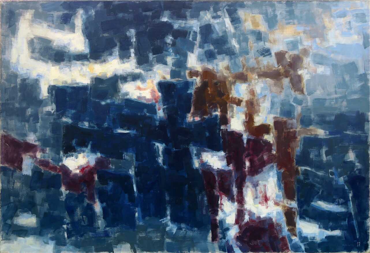 Sans titre 1957-58, huile sur toile 89 x 130 cm